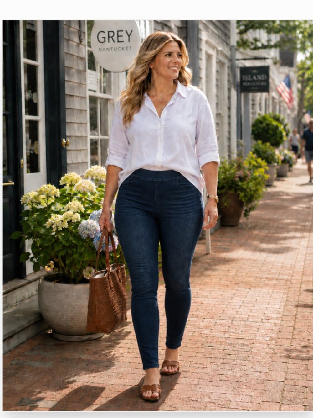 Lane Bryant Pull-On Skinny Jeans Size 16 | Flat Front Stretch Denim